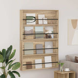 Magazine Rack 2 pcs Sonoma Oak 100 x 12 x 70 cm Engineered Wood 890855
