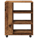 Rolling Cabinet Old Wood 60x35x75 cm Engineered Wood 856656