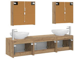 Bathroom Cabinet Set 5 pcs Artisan Oak Engineered Wood 3406494