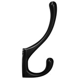 Clothes Hook 346 pcs Black 102 x 29 x 47mm Zinc Alloy 864901