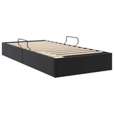 Storage Bed with Storage Black 100 x 190 cm Faux leather 3369968