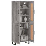 Highboard Grey Sonoma 69.5x34x180 cm Engineered Wood 3199711