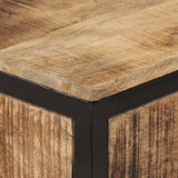 Console Table 100x35x70 cm Solid Rough Wood Mango 374077