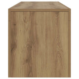 TV Cabinet with LED Lights Artisan Oak 140x36.5x40 cm Engineered Wood 856304