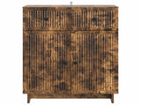 Sideboard Smoked Oak 66 x 34.5 x 90 cm Engineered Wood 893950