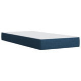 Box Spring Bed with Mattress Blue 100x200 cm Fabric 3285798
