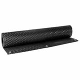 Balcony Screen with Eyelets 400 x 80 cm Poly Rattan Black 42032649