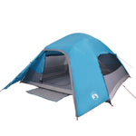 ZNTS Camping Tent Dome 4-Person Blue Waterproof 94720