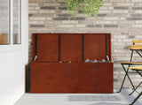 Garden Storage Cushion Box Galvanised Steel 100 x 50.5 x 50 cm 874566