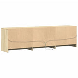 TV Cabinet with LED Sonoma Oak 180x34x50 cm Engineered Wood 3307928