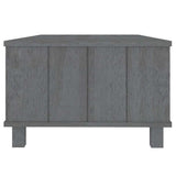 Coffee Table "HAMAR" Dark Grey 100x55x35 cm Solid Wood Pine 340454