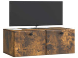 Wall-Mounted TV Cabinet 59.5 x 31 x 30 cm Smoked Oak 899220