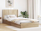 Bed Frame with Storage and Headboard Sonoma Oak 75 x 190 cm 3414427