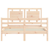 Bed Frame without Mattress Small Double Solid Wood 3194021