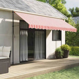 Replacement Fabric for Awning Red and White Stripe 4x3 m 367716