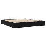 Ottoman Bed Frame Black King Size Faux Leather 3403066