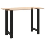 ZNTS Coffee Table Legs Black 2 pcs 50x cm Steel 4013328