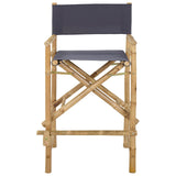 Folding Director's Chair 2 pcs Natural Bamboo 42028053