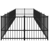 Outdoor Dog Kennel Steel 15.02 m 3124604