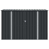 Garden Storage Box Black 214 x 82 x 132 cm Steel 42011285