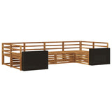 Outdoor Sofa Set 6 pcs Natural 3383782