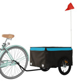 Bike Trailer Black and Blue 45 kg Iron 94086