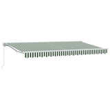 Awning Frame Green and White 400 x 200 cm 3329901