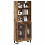 Highboard 2 pcs Old Wood Engineered Wood 3403189