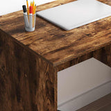 Desk with Drawer Smoked Oak 90 x 49 x 75 cm Engineered Wood 869270