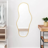 Wall Mirror Gold 100x45 cm 348263