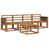 Outdoor Sofa Set 4 pcs Natural Solid Acacia Wood 3384965
