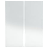 Bathroom Mirror Cabinet 60x15x75 cm MDF Anthracite 331529