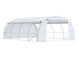 4 x 3 x 2 m Polytunnel Greenhouse with Roll-up Side Walls, Walk-in Grow House Tent with Steel Frame, T3398P313598