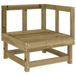 ZNTS 6 Piece Garden Lounge Set Impregnated Wood Pine 3186311