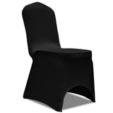 Chair Cover Stretch Black 18 pcs 3051638