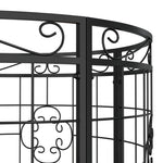 Round Tree Bench Ø137 cm Black Steel 318822