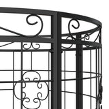 Round Tree Bench Ø137 cm Black Steel 318822
