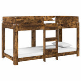 Bunk Bed for Kids Smoked Oak 90 x 190 cm Engineered Wood 3410535