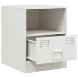 Bedside Cabinet White 34.5x39x44 cm Steel 841761