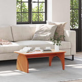 Coffee Table Wax Brown 80 x 50 x 31 cm Solid pine wood 873519