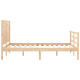 Bed Frame without Mattress 140x190 cm Solid Wood 3195006