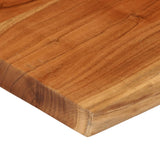 Table Top 80x80x3.8 cm Rectangular Solid Wood Acacia Live Edge 370650
