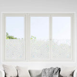 Window Films 4 pcs Frosted Flower Pattern PVC 3208980