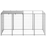 Dog Kennel Silver 2.42 m Steel 3082202