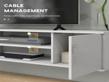 Floating TV Stand Cabinet for TVs up to 60", Wall Mounted TV Unit with Open Shelf, Storage Cupboards T3398P341011