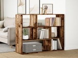 Room Divider Bookcase Old Wood 102x29x103.5 cm Engineered Wood 858055