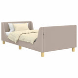 Children's Bed Frame with Headboard Light Grey 90 x 200 cm 42010886