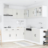 11 Piece Kitchen Cabinet Set Kalmar White Engineered Wood 3314911
