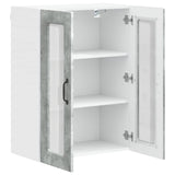 Wall Glass Cabinet PORTO Concrete Grey 60 x 31 x 80 cm 885438