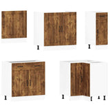 11 Piece Kitchen Cabinet Set Lucca Smoked Oak Engineered Wood 3314926